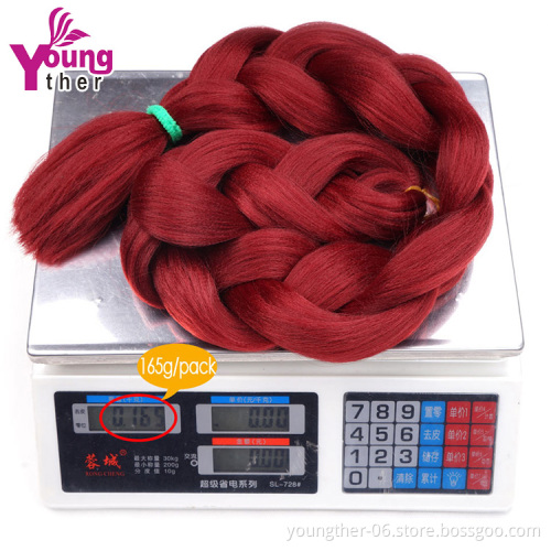 Wholesale Jumbo Ombre 82inch Stretched Synthetic Hair Braiding Hair  Extensions Synthetic For Women Braiding Hair